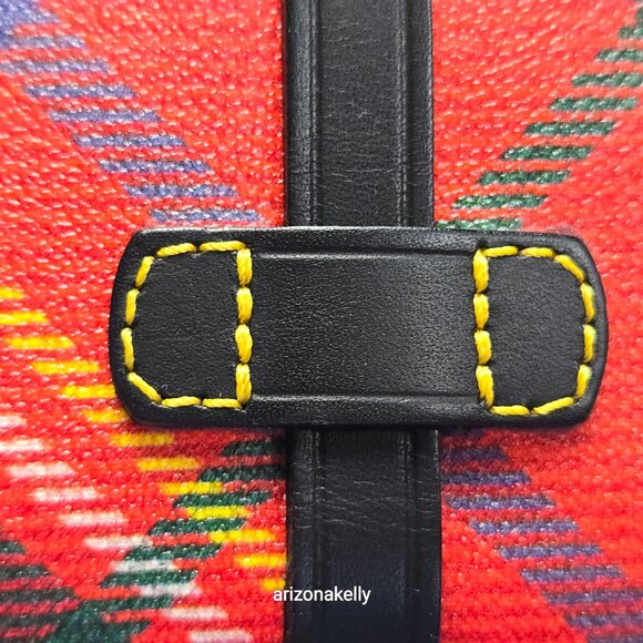 UNUSED Dooney & Bourke Plaid Leather Tote Bag Shopper With Dustbag - Picture 8 of 16